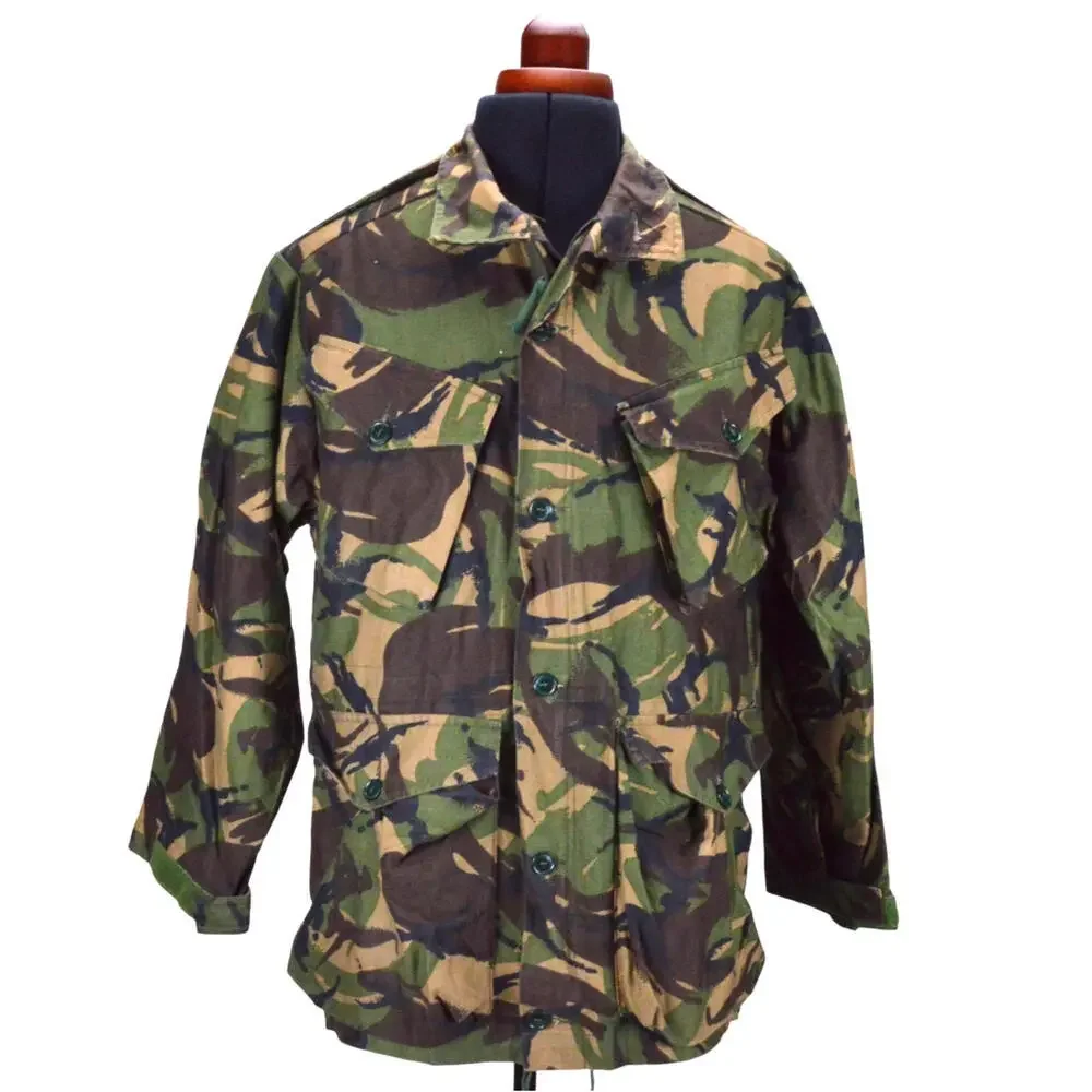 British Army Camo Military Woodland DPM Smock Jacket 170/96 M Short Temperate - Picture 1 of 14
